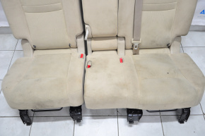 Задний ряд сидений 2 ряд Nissan Rogue 14-20 тряпка беж, грязное