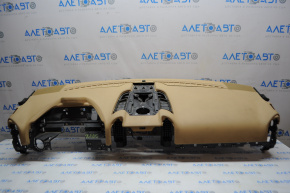Торпедо передняя панель без AIRBAG Porsche Cayenne 958 11-14 беж трещина