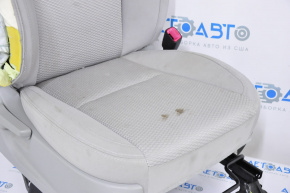 Пасажирське сидіння Subaru Forester 14-18 SJ без airbag, механічні, ганчірка сіра, стрельнувшій