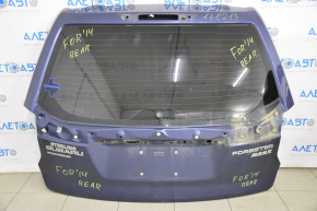 Дверь багажника голая Subaru Forester 14-18 SJ синий F9H
