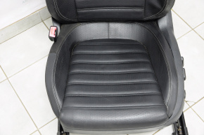 Сидіння водія VW CC 08-17 без airbag, електро, шкіра чорне