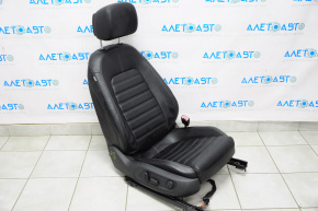 Пасажирське сидіння VW CC 08-17 без airbag, електро, шкіра чорне