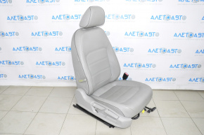 Пасажирське сидіння VW Passat b8 16-19 USA без airbag, механічні, шкіра сіра