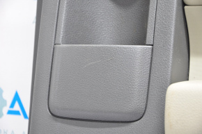 Обшивка двери карточка задняя правая Ford Flex 09-12 дорест, беж царапина