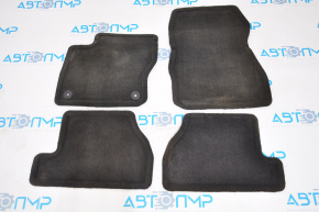 Комплект ковриков салона Ford Focus mk3 11-18 тряпка черный