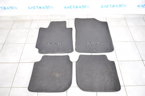 Комплект ковриков салона Hyundai Elantra UD 11-16 тряпка черн