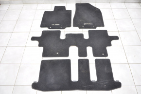 Комплект килимків Infiniti JX35 QX60 13-17 ганчірка чорний