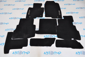 Комплект ковриков салона Mazda CX-9 16- тряпка черный