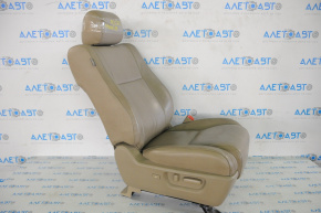Пасажирське сидіння Toyota Sequoia 08-16 без airbag, електро, шкіра беж