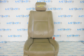 Пассажирское сидение Toyota Sequoia 08-16 без airbag, электро, кожа беж