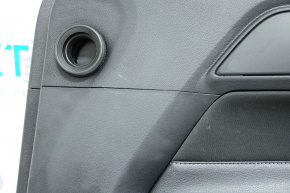 Обшивка двери карточка передняя правая Ford Mustang mk6 15- черн, царапины