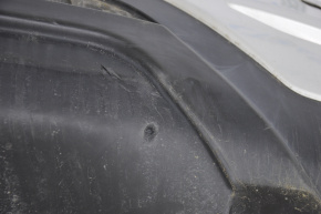 Бампер задний голый Nissan Pathfinder 13-16 дорест под парктроники серебро царапины и прижат