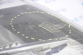 Фара передняя правая Nissan Pathfinder 13-16 голая дорест без креп,слом креп трещина под полир