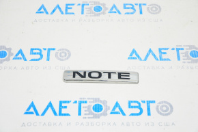 Эмблема надпись NOTE двери багажника Nissan Versa Note 13-19