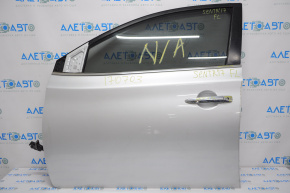 Дверь голая передняя левая Nissan Sentra 13-19 серебро k23