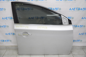 Дверь голая передняя правая Nissan Sentra 13-19 серебро k23