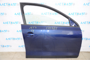Дверь голая передняя правая VW Jetta 11-18 USA синий LX5R
