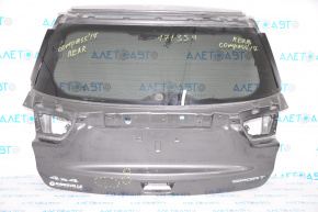 Дверь багажника голая Jeep Compass 17- графит PAU с молдингами, вмятины ниж часть