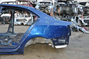 Чверть крило задня ліва VW Jetta 11-18 USA синя, мінена фільонка, фарбована, тиць на поріг