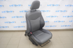 Сидіння водія Toyota Prius V 12-17 без airbag, механіч, шкіра темно-сіре