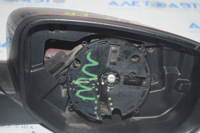 Зеркало боковое правое Dodge Dart 13-16 3 пина, бордовое, без элемента, разбито креп зеркала