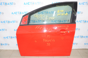 Дверь голая передняя левая Ford Focus mk3 11-18 красный PQ тычки