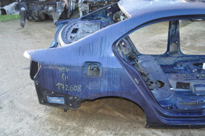 Четверть крыло задняя правая VW Jetta 11-18 USA синяя, вмятина на арке и пороге