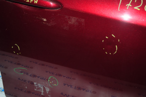 Дверь голая передняя правая Dodge Dart 13-16 бордовый PRV, маленькие вмятины, вздулась краска