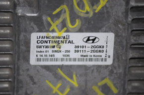 Блок ECU компьютер двигателя Hyundai Sonata 15-19 2.4 надлом фишки