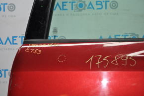 Дверь голая задняя левая Ford Focus mk3 11-18 красный RR мелкая тычка