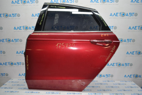 Дверь голая задняя левая Ford Fusion mk5 13- красный RR крашена