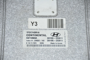 Блок ECU компьютер двигателя Hyundai Sonata 11-15 hybrid