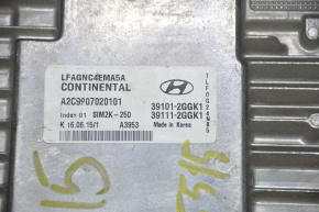 Блок ECU компьютер двигателя Hyundai Sonata 15-19 2.4 надлом фишки