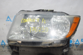 Фара передня ліва гола Jeep Compass 11-14 дорест світла злам креп, під полірування