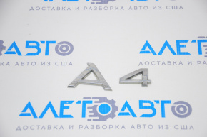 Эмблема надпись A4 Audi A4 B8 13-16 рест седан
