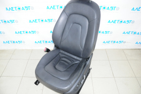 Водительское сидение Audi A4 B8 08-16 без airbag, электро, кожа черн