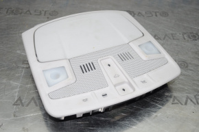 Плафон освещения передний Ford Fusion mk5 13-16 серый под люк сенсорные кнопки