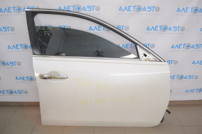 Дверь голая передняя правая Nissan Altima 13-18 белый QAB