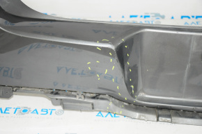Бампер задний голый VW Tiguan 12-17 рест верхняя часть графит, заломы