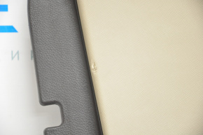 Обшивка двери карточка передняя левая Hyundai Santa FE Sport 13-18 темно-коричневый с беж, дефект