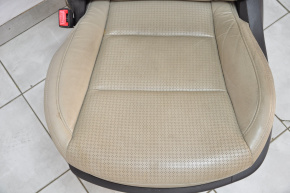 Сидіння водія Hyundai Santa FE Sport 13-16 дорест, без airbag, електро, шкіра беж
