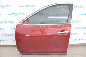 Дверь голая передняя левая Nissan Rogue 14-20 красный NAH