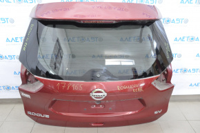 Дверь багажника голая со стеклом Nissan Rogue 14-16 красный NAH