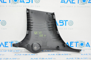 Накладка центральной стойки нижняя правая Infiniti QX30 17- черн