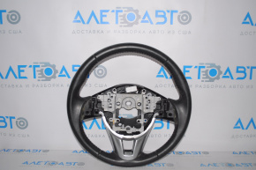 Руль голый Mazda 6 13-21 кожа под лепестки черн серая вставка