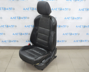 Водительское сидение Mazda 6 16-17 без airbag, электро не раб, кожа черн красн строч, топляк
