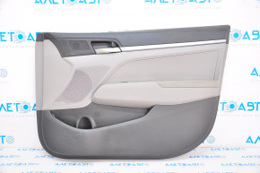 Обшивка двери карточка передняя правая Hyundai Elantra AD 17-20 кожа серая