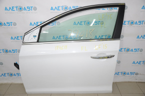 Дверь голая передняя левая Hyundai Sonata 15-17 белый W8