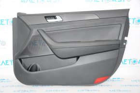 Обшивка двери карточка передняя правая Hyundai Sonata 15-19 черн