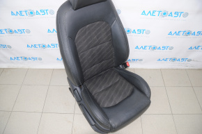Пасажирське сидіння Hyundai Sonata 15-17 без airbag, механічні, шкіра черн